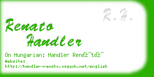 renato handler business card